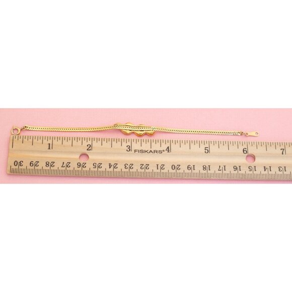 Vintage Serpent Chain Diamond Bracelet | 6.25 inch | Avon | H23 - Picture 3 of 3